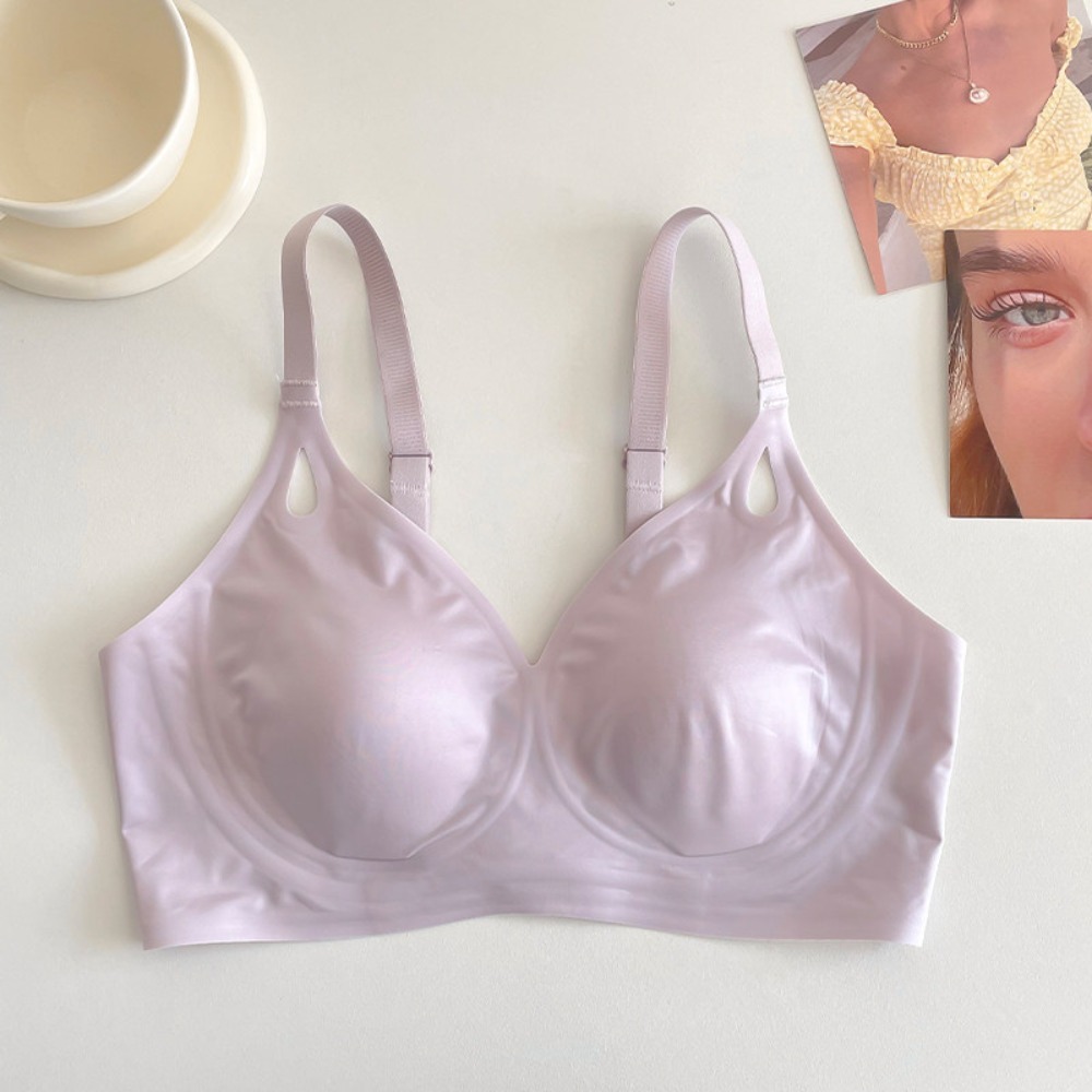 Bralette Wireless Soft - 女性用夏用クール薄型シームレスワイヤレスブラジャー プッシュアップリフトアップ 垂れ防止 サイドバストサポート ソフトコンフォートブラレット ブラジャー