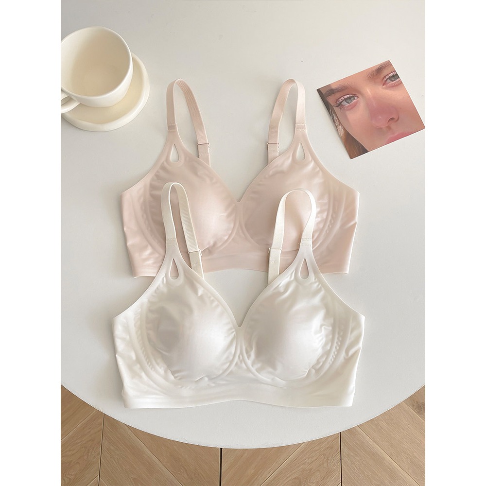 女性用夏用クール薄型シームレスワイヤレスブラジャー プッシュ - Bralette Wireless Soft のレビューと価格