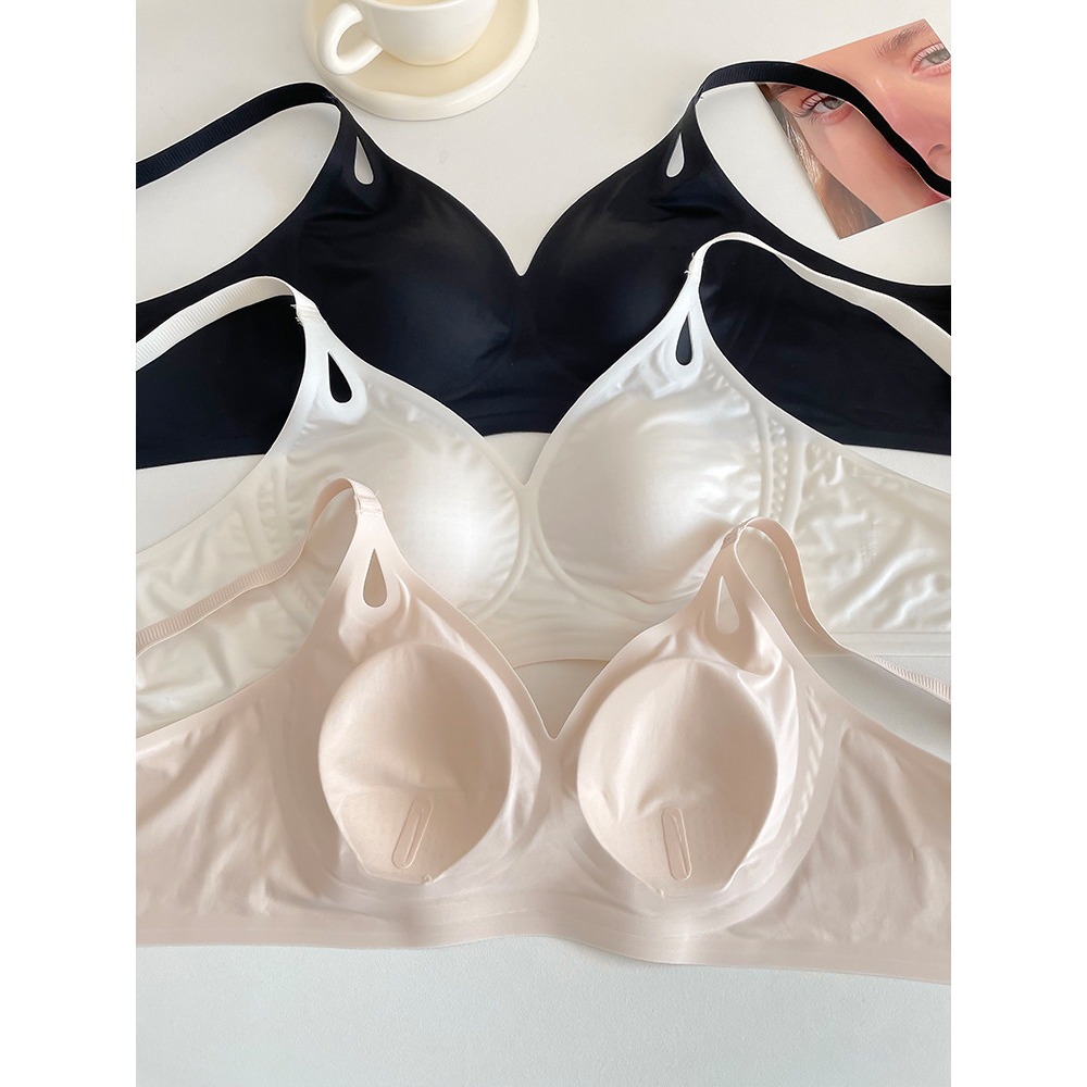 女性用夏用クール薄型シームレスワイヤレスブラジャー プッシュ - Bralette Wireless Soft のレビューと価格