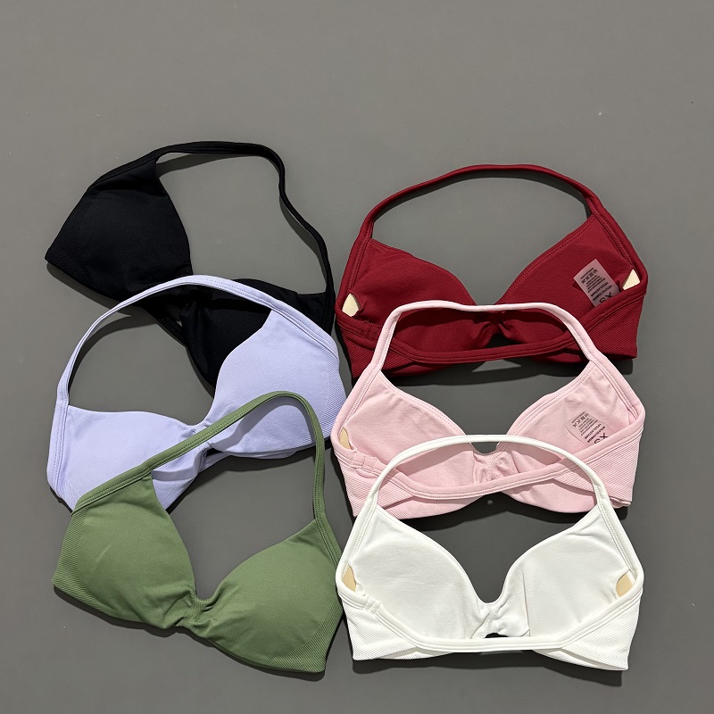 スポーツストラップブラヨガ下着女性ジムトップランニングエクサ - Sports Bra High Impact のレビューと価格