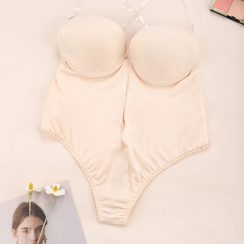 女性用ボディシェイパーブラ、バックレスボディスーツ、ソング、 - Shapewear Bodysuit Firm のレビューと価格