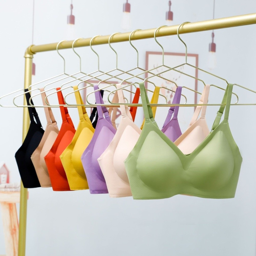 たるみ防止プッシュアップワイヤレスブラソフトサポートギャザー - Bralette Wireless Soft のレビューと価格