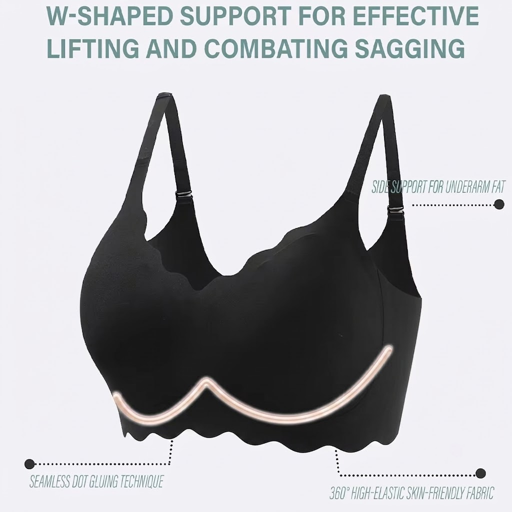 シームレスワイヤレスサポートブラ、プッシュアップ、快適で柔ら - Bralette Wireless Soft のレビューと価格