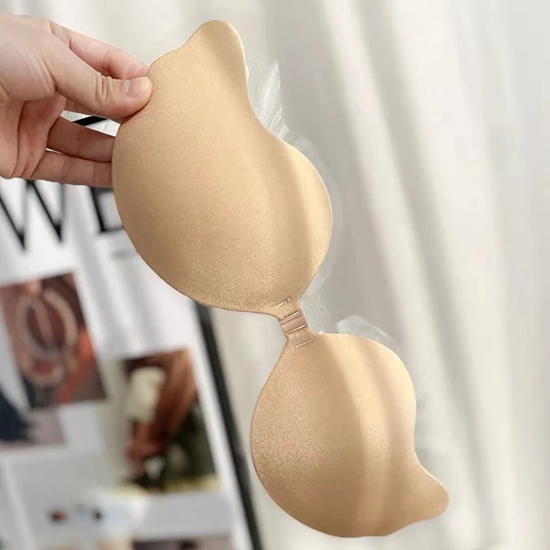 再利用可能な粘着式ニップルカバー A～Dカップ、シリコンパッ - Silicone Bra Adhesive のレビューと価格
